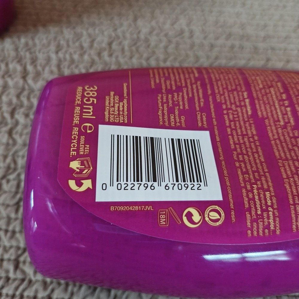 3 Pack of OGX Pink Sugar Plum Conditioner Limited Edition‎ Dreamy Hydra 13oz C1 - Picture 4 of 4